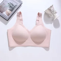 Leopard Print Seamless Wireless Gel Cup Plus Size Comfortable Everyday Bra-13