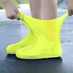 Couvre-chaussures imperméables en silicone et caoutchouc pour bottes de pluie en extérieur-4