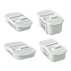 Kitchen Refrigerator Storage White Food Storage Container with Sealed Lid-10