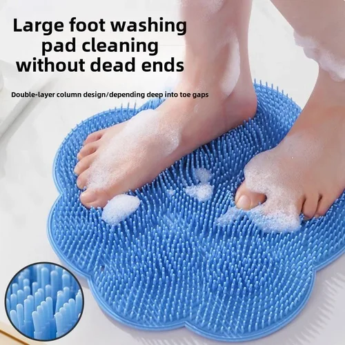 Non-Slip Suction-Cup Shower Scrub & Massage Mat