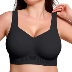 Leopard Print Seamless Wireless Gel Cup Plus Size Comfortable Everyday Bra-20