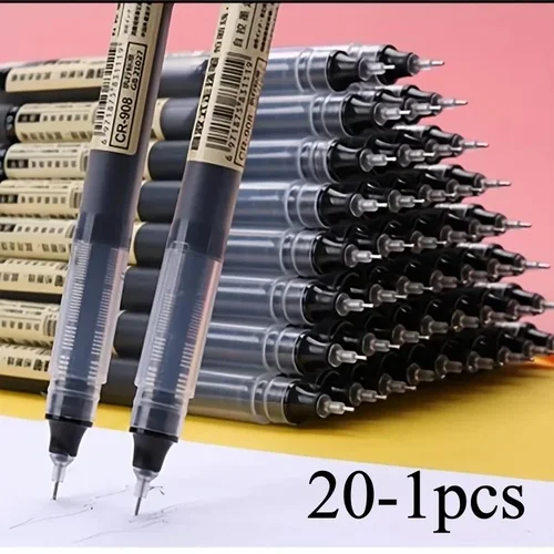 Needle-Tip Gel Rollerball Pens, 20 Pack