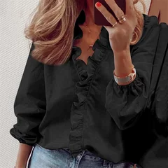 YYFS Women's Fashion Casual Spring Summer Long Sleeve Shirt-6