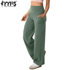 YYFS Women's Fashion Casual Solid Color Printed High Waist Pants Cropped Pants-1