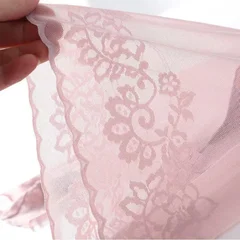 Women's Summer Plus Size 5XL High-Waist Anti-Exposure Safety Shorts Lace Sexy Boxer Briefs-5