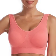 Women's Seamless Wireless Breathable Comfortable Sports Bra for Plus Size-11