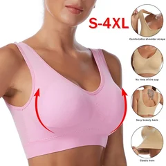 Women's Seamless Wireless Breathable Comfortable Sports Bra for Plus Size-1
