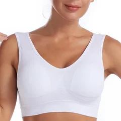 Women's Seamless Wireless Breathable Comfortable Sports Bra for Plus Size-4