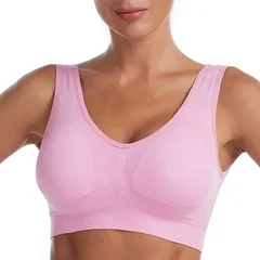 Women's Seamless Wireless Breathable Comfortable Sports Bra for Plus Size-7