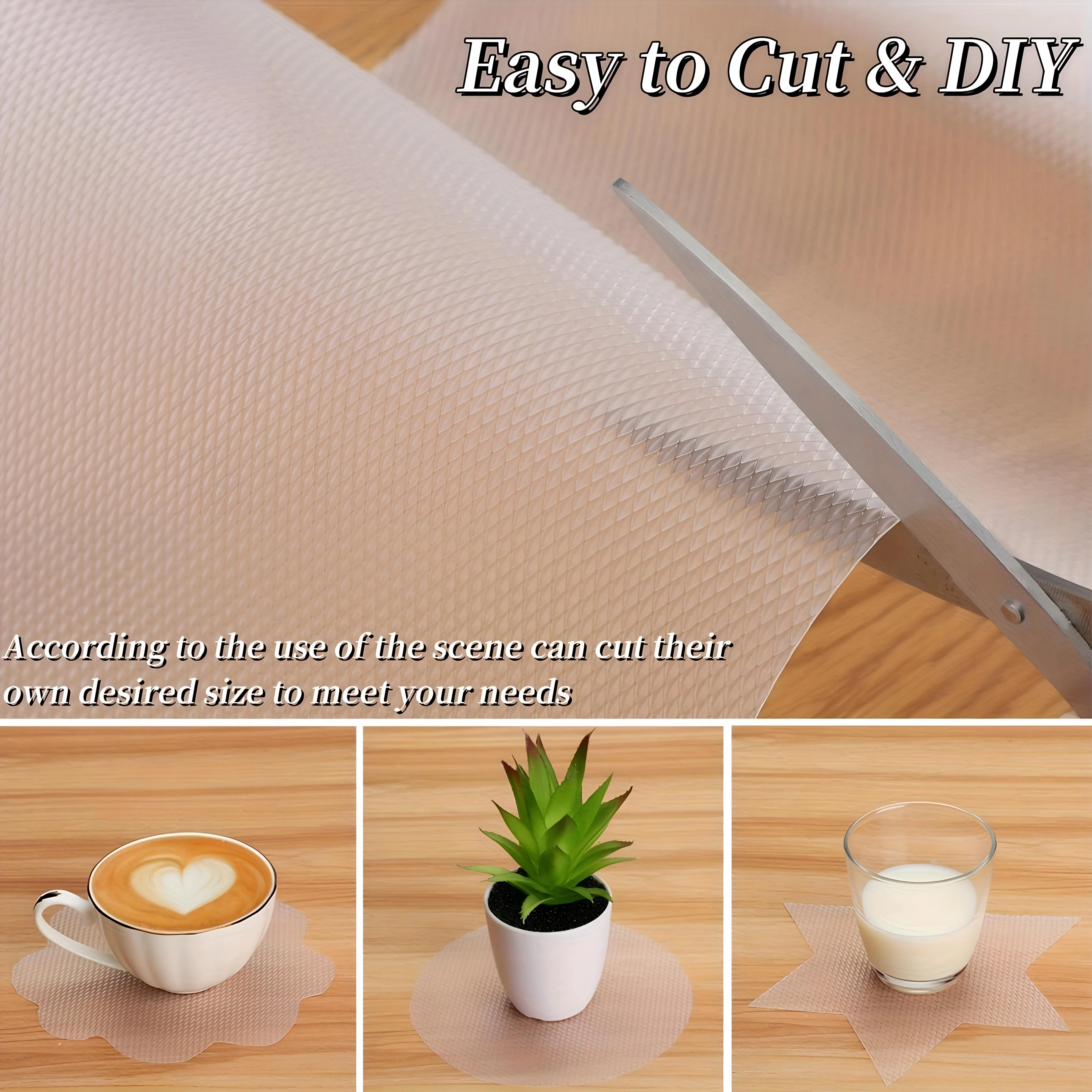 Plastic Floral Non-Slip Waterproof Dust-Proof Moisture-Proof Refrigerator Cabinet Mat Roll — Product detail image 3