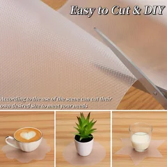 Plastic Floral Non-Slip Waterproof Dust-Proof Moisture-Proof Refrigerator Cabinet Mat Roll-4