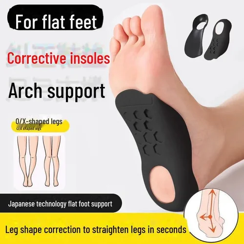 Flat Foot and Lower Leg Valgus Correction Arch Support Insoles