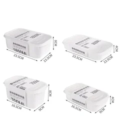 Kitchen Refrigerator Storage White Food Storage Container with Sealed Lid-11