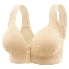 Plus Size Wire-Free Front-Closure Nursing Bra-5