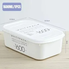 Kitchen Refrigerator Storage White Food Storage Container with Sealed Lid-9