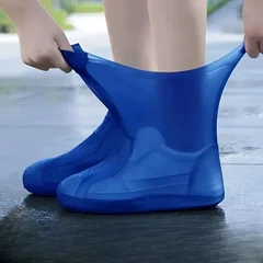 Couvre-chaussures imperméables en silicone et caoutchouc pour bottes de pluie en extérieur-5