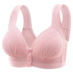 Plus Size Wire-Free Front-Closure Nursing Bra-8