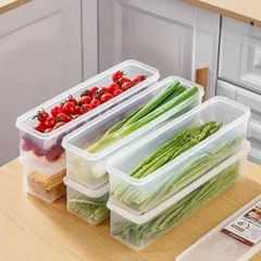 Kitchen Rectangular Reusable Plastic Refrigerator Food Storage Container-1