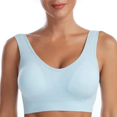 Women's Seamless Wireless Breathable Comfortable Sports Bra for Plus Size-12