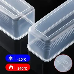 Kitchen Rectangular Reusable Plastic Refrigerator Food Storage Container-4