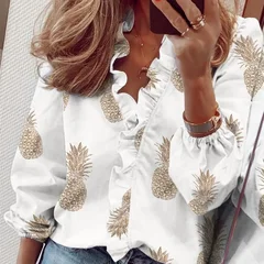 YYFS Women's Fashion Casual Spring Summer Long Sleeve Shirt-9