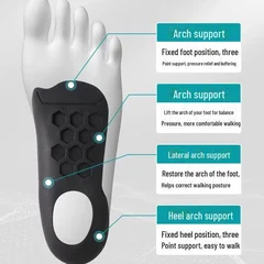 Flat Foot and Lower Leg Valgus Correction Arch Support Insoles-2