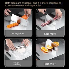 Double-Sided Stainless Steel Kitchen Cutting Board-6