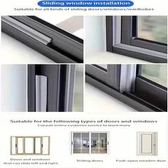Bande d'étanchéité adhésive pour portes et fenêtres, coupe-vent, anti-poussière, anti-pluie et insonorisante-4