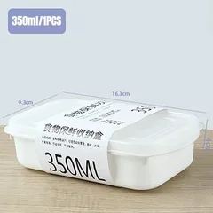 Kitchen Refrigerator Storage White Food Storage Container with Sealed Lid-6