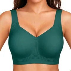 Leopard Print Seamless Wireless Gel Cup Plus Size Comfortable Everyday Bra-11