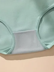Women's Plus Size Cotton Briefs, 4 Pieces-7