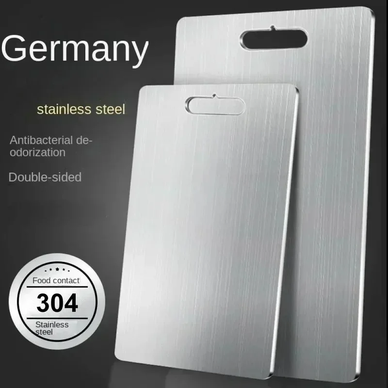 Double-Sided Stainless Steel Kitchen Cutting Board