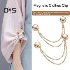 Magnetic Clothing Clips with Chain, 2 Pack-4