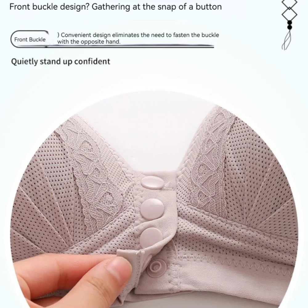 Plus Size Wire-Free Front-Closure Nursing Bra — Product detail image 1