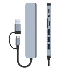 8-in-1 USB-C Hub with SD/TF & 3.5mm Audio, 5Gbps-7