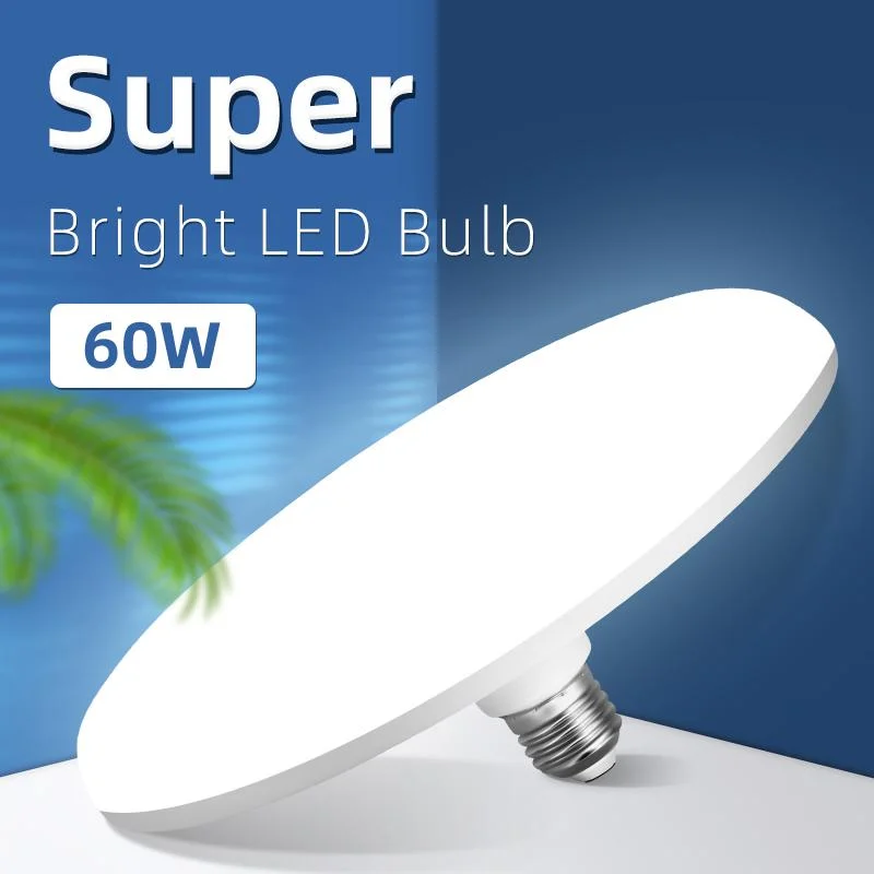 E27 LED-Lampe superhelle UFO-Leuchte energiesparende Deckenleuchte 20W/30W/40W/60W/100W — Produktdetailbild 1