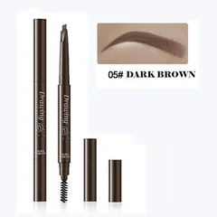 Long-Lasting Waterproof Smudge-Proof Natural Brown Eyebrow Pencil Tattoo Brow Tint Cream-9