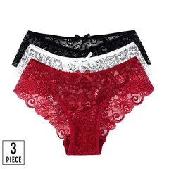 FallSweet Women's Lace Sexy Underwear 3-Pack S-XL-1