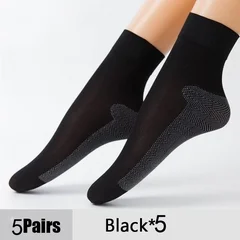 Women's Summer Ultra-Thin Transparent Cotton Silk Lace Patchwork Crystal Short Socks-24