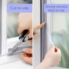 Bande d'étanchéité adhésive pour portes et fenêtres, coupe-vent, anti-poussière, anti-pluie et insonorisante-5