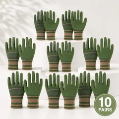Rose Pruning Thorn-Proof Gardening Gloves, 10 Pairs-10