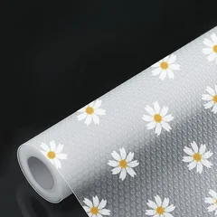 Plastic Floral Non-Slip Waterproof Dust-Proof Moisture-Proof Refrigerator Cabinet Mat Roll-5