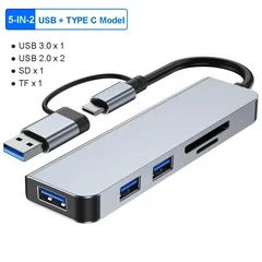 8-in-1 USB-C Hub with SD/TF & 3.5mm Audio, 5Gbps-9