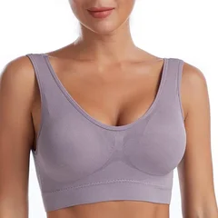 Women's Seamless Wireless Breathable Comfortable Sports Bra for Plus Size-2