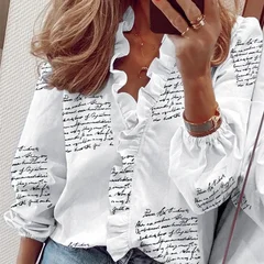 YYFS Women's Fashion Casual Spring Summer Long Sleeve Shirt-5