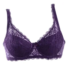 2025 Women's Ultra-Thin Cotton Lace Deep V Push-Up Bra-6