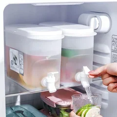 3.5L Clear Water Dispenser Cold Water Pitcher with Faucet for Refrigerator-3