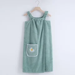 Extended Wearable Adult Bath Towel Household Soft Non-Shedding Bathrobe-7