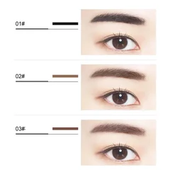 Long-Lasting Waterproof Smudge-Proof Natural Brown Eyebrow Pencil Tattoo Brow Tint Cream-3