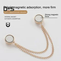 Magnetic Clothing Clips with Chain, 2 Pack-16